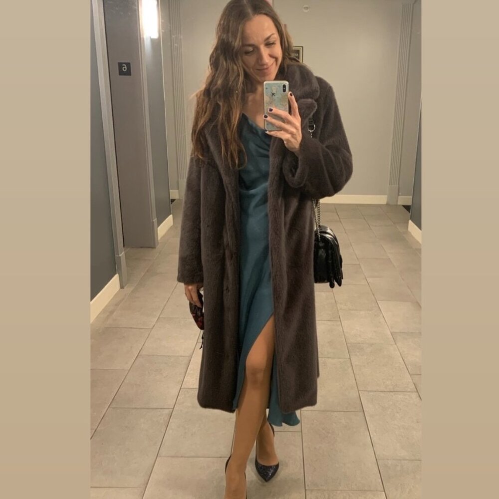 H&M Faux Fur Coat
